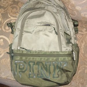 Pink collegiate backpack